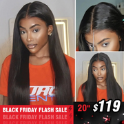 Ashimary 10x6 Parting Max HD Lace Glueless Single Grid Single Strand Wig Straight Wear & Go Wigs