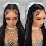 Braid In Advance Baby Hair Glueless 10x6 Lace Frontal Put On & Go Pre Everything Human Hair Wig