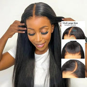 Ashimary 10x6 Parting Max HD Lace Glueless Single Grid Single Strand Wig Straight Wear & Go Wigs