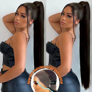 Silky Straight Invisi Strap Snug Fit 360 Transparent Lace Frontal Bleached Knots Pre Cut Lace Wig