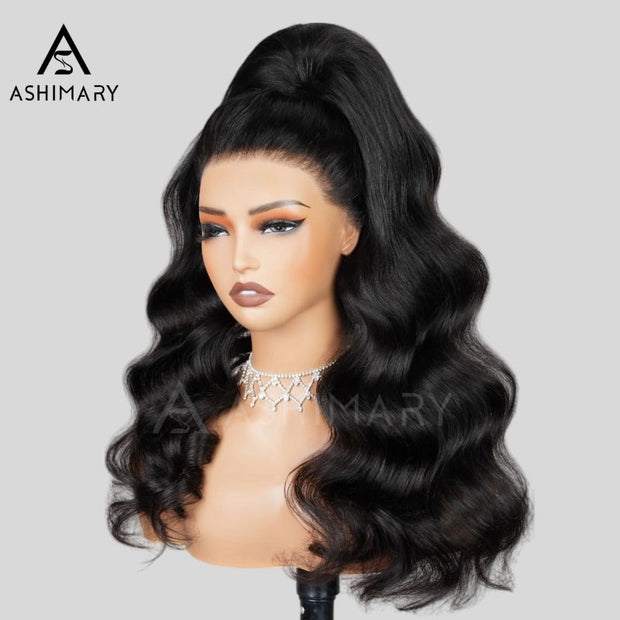 Face Framing Body Wave Invisi Strap Snug Fit 360 Transparent Lace Frontal Bleached  Knots Pre Cut Lace Wig