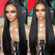 Silky Straight Invisi-Strap? Snug Fit 360 Transparent Lace Frontal Bleached Knots Pre Cut Lace Wig