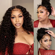 Chrissy Cousin 360 lace frontal water wave wig with Invisi Strap