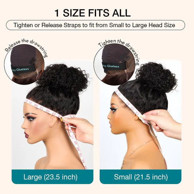 360 Lace Frontal Upgrade Wig Cap 2.0 Invisi Strap Human Hair Wig Measurement