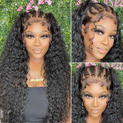 Pre Plucked Deep Wave 360 Lace Frontal Wig with Baby Hair Brazilian Hair