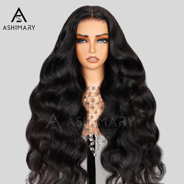 Face Framing Body Wave Invisi Strap Snug Fit 360 Transparent Lace Frontal Bleached  Knots Pre Cut Lace Wig