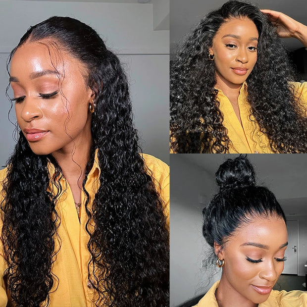 Water Wave Invisi-Strap? Snug Fit 360 Transparent Lace Frontal Bleached Knots Pre Cut Lace Wig