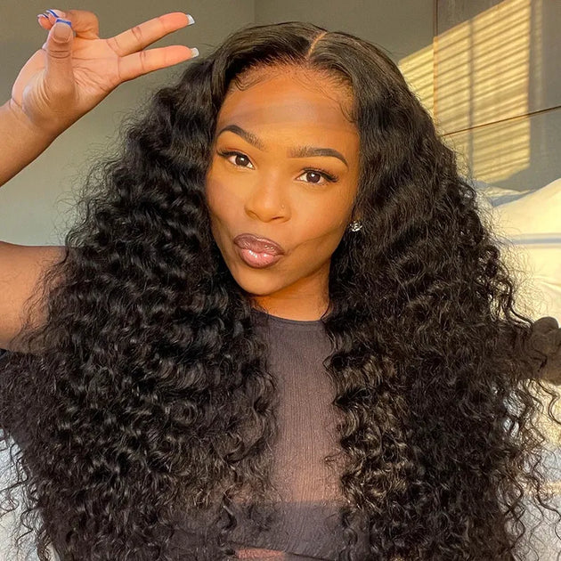 Deep Wave 4x4 Lace Closure Wig Clearance Sale – ashimaryhair