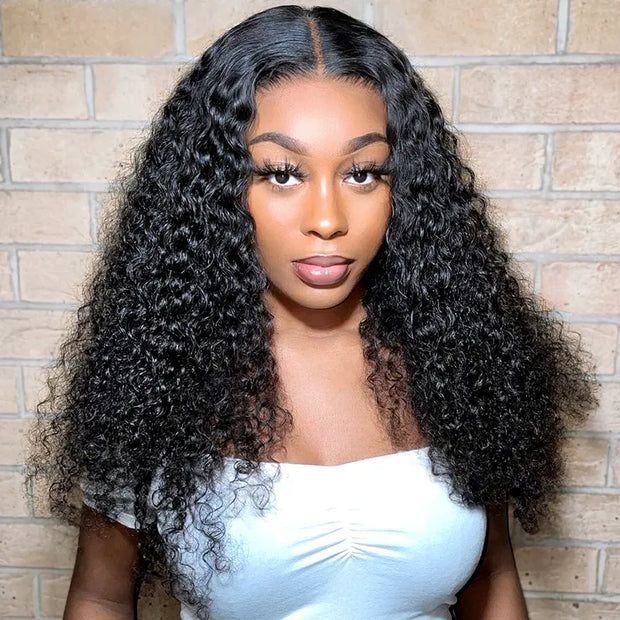 Jerry Curly Lace Closure Human Hair Wig