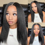 14-inch Layer Yaki Straight 6x4.5 Transparent Lace Bob Wig Fresh Length