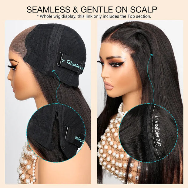 6x4.5 Replaceable Lace Closure For Magic Lace Wig