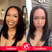 Flash Sale Yaki Straight 6x4.5/4x4/13x6 HD Transparent Pre-Cut Lace Frontal Human Hair Wig Affordable Natural Look Wigs