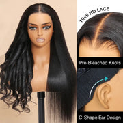 Yaki Straight 10x6 Parting Max Wear and Go Glueless Bye Bye Knots Pre Cut Lace Wig Ashimary