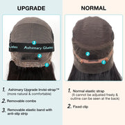 Upgrade Snug Fit Ashimary Invisi-Strap 360 Lace Frontal 99J Burgundy 3D Body Wave Pre-Everthing Glueless HUman Hair Wig