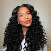 Flash Sale Pre Plucked 5x5 Transparent Lace Closure Invisible Knots & Natural Hairline Human Hair wig