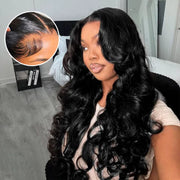 Flash Sale 5x5 Transparent Lace Closure Deep Wave / Body Wave / Straight Wig Pre Bleached Tiny Knots & Plucked Natural Hairline Human Hair wig