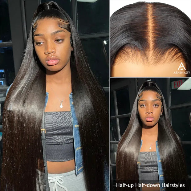 Flash Sale Invisible Knots Straight / Body Wave 6x6 Transparent Lace Closure Human Hair Natural Hairline Wig