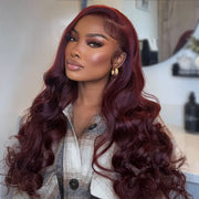 Dark 99J Burgundy Body Wave Wig