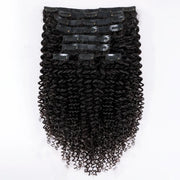 Kinky Curly Seamless Clip-in Hair Extensions No Glue Needed Beginner Friendly Real Human Hair Extensions 14 Inch