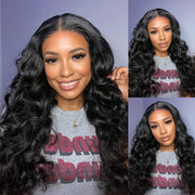 Flash Sale Parting Max Body Wave Real HD 13x4 Lace Frontal Wig Long Length Pre Plucked Human Hair