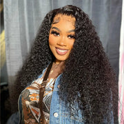 Flash Sale Parting Max Body Wave / Jerry Curly Real HD 13x6 Full Lace Frontal Wig Long Length Human Hair