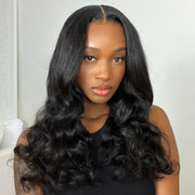 Flash Sale Straight / Body Wave 5x5 Transparent Lace Closure Wig Affordable Human Hair