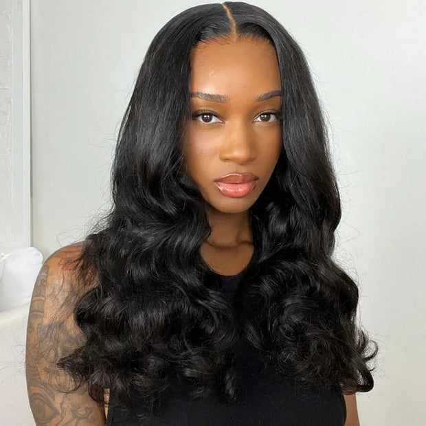 Flash Sale Straight / Body Wave 5x5 Transparent Lace Closure Wig Affordable Human Hair