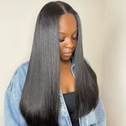 Flash Sale Straight / Body Wave 5x5 Transparent Lace Closure Wig Affordable Human Hair