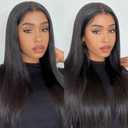 Flash Sale 13x4 Real HD Lace Frontal Straight Pre Plucked Parting Max Human Hair Wig