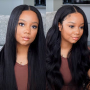 Beginner Friendly V Part Human Hair Wig