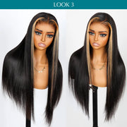 Ashimary PairUp Zippable Wig Highlight Straight Pre-Cut Lace Wig