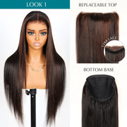 Ashimary PairUp Zippable Wig Highlight Straight Pre-Cut Lace Wig