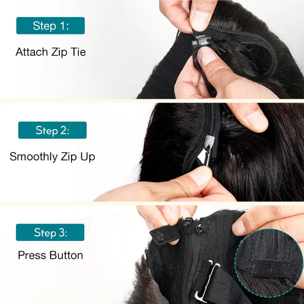 Ashimary PairUp Zippable Wig Smooth & Secure