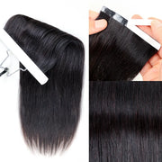 Straight Seamless Clip-in Hair Extensions Real Human Hair Pieces 140g 9pcs / 7pcs DIY Tape-in Extensions with Free Gifts