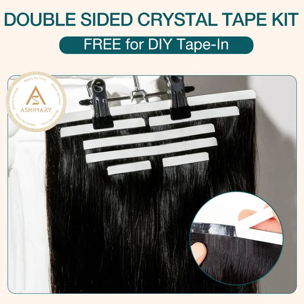 Straight Seamless Clip-in Hair Extensions Real Human Hair Pieces 140g 9pcs / 7pcs DIY Tape-in Extensions with Free Gifts