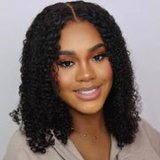 Kinky Curly Seamless Clip-in Hair Extensions No Glue Needed Beginner Friendly Real Human Hair Extensions 14 Inch