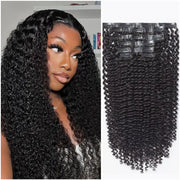 Straight / Kinky Curly / Yaki Straight Seamless Clip-in Hair Extensions Real Human Hair Pieces 140g 9pcs / 7pcs DIY Tape-in Extensions with Free Gifts