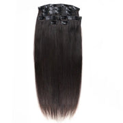 Straight Seamless Clip-in Hair Extensions Real Human Hair Pieces 140g 9pcs / 7pcs DIY Tape-in Extensions with Free Gifts