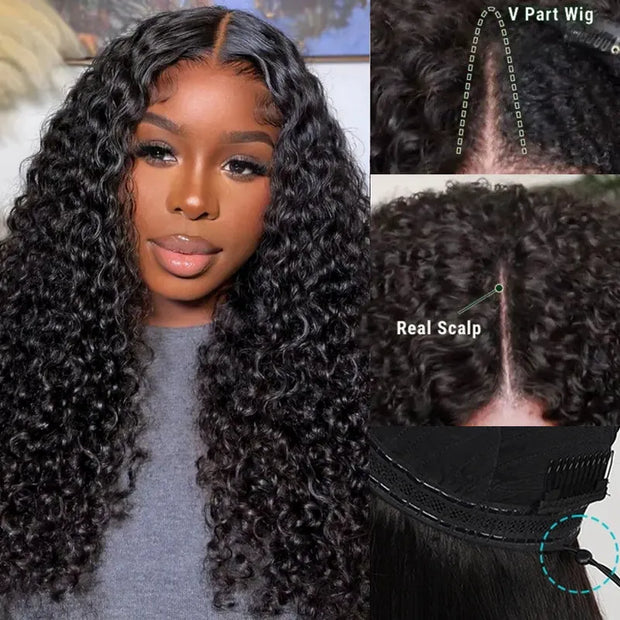 Upgrade Pull Go Glueless V Part Wig Beginner Friendly