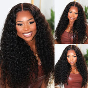 Ashimary Water Wave Glueless 5x5 HD Transparent Closure Wig