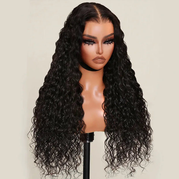 Ashimary Water Wave Glueless 5x5 HD Transparent Closure Wig