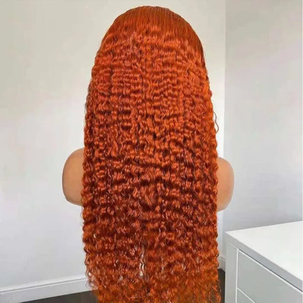 Deep Wave 13*4 13*6 Curly Ginger Color Wig Lace Wigs