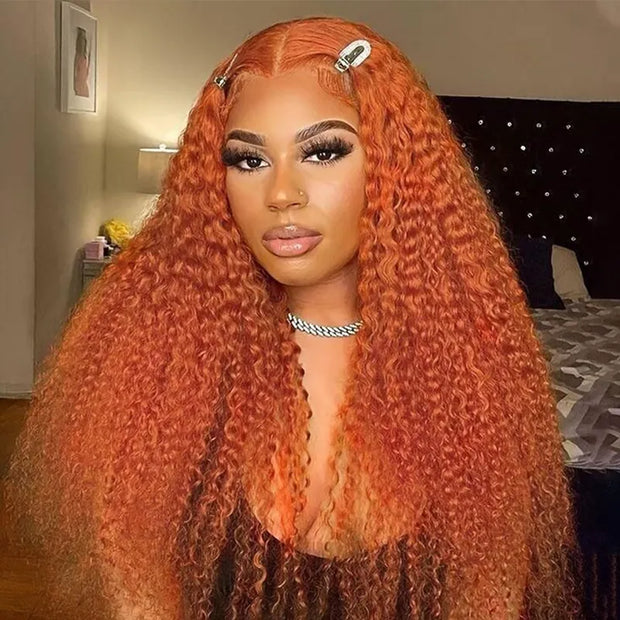 Deep Wave 13*4 13*6 Curly Ginger Color Wig Lace Wigs