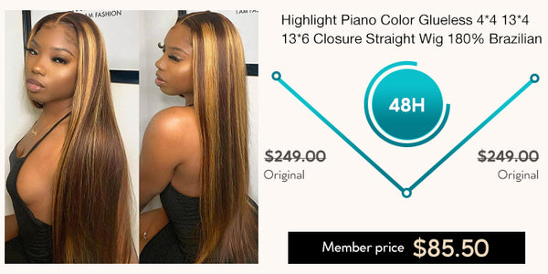 Highlight_Piano_Color_Glueless_lace_wig