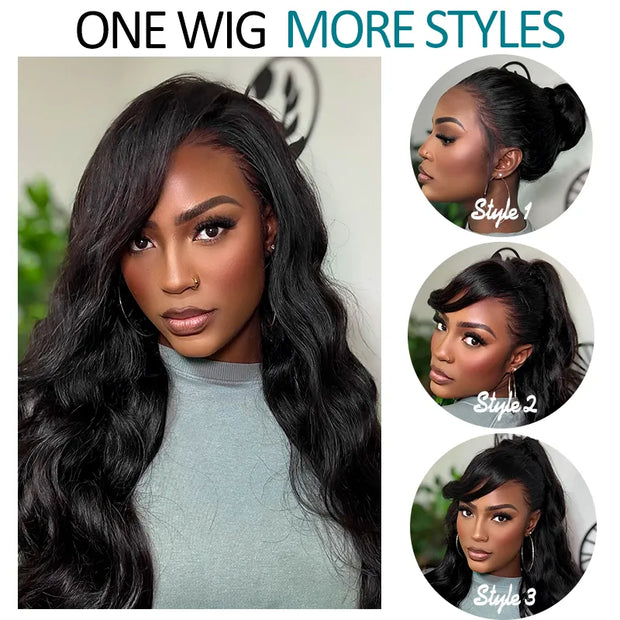 Mufidah Mukhtar 360 Invisi Strap Body Wave Wig