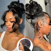 Face Framing Body Wave Invisi Strap Snug Fit 360 Transparent Lace Frontal Bleached  Knots Pre Cut Lace Wig