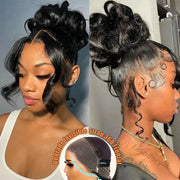 Face Framing Body Wave Invisi Strap Snug Fit 360 Transparent Lace Frontal Bleached  Knots Pre Cut Lace Wig