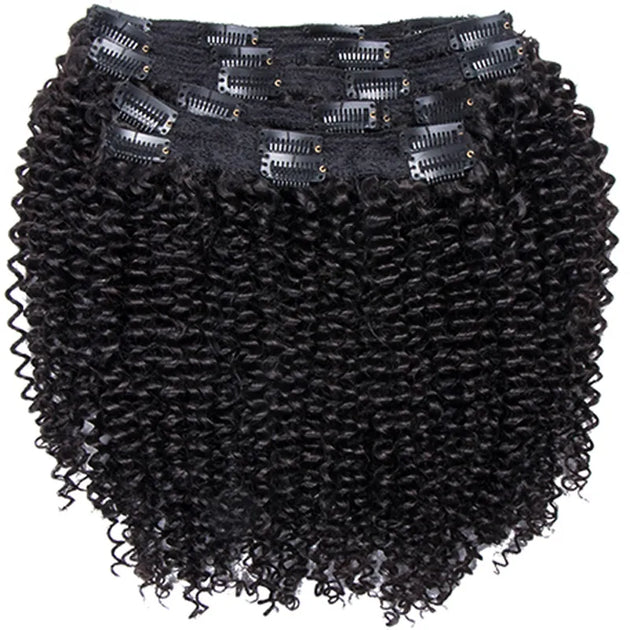 Flash Sale Kinky Curly Hair Clip Ins Human Hair Extensions Ashimary ...