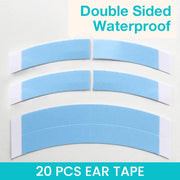 Ashimary Toupee Tape Strips Blue Double Sided Waterproof 20 Pcs