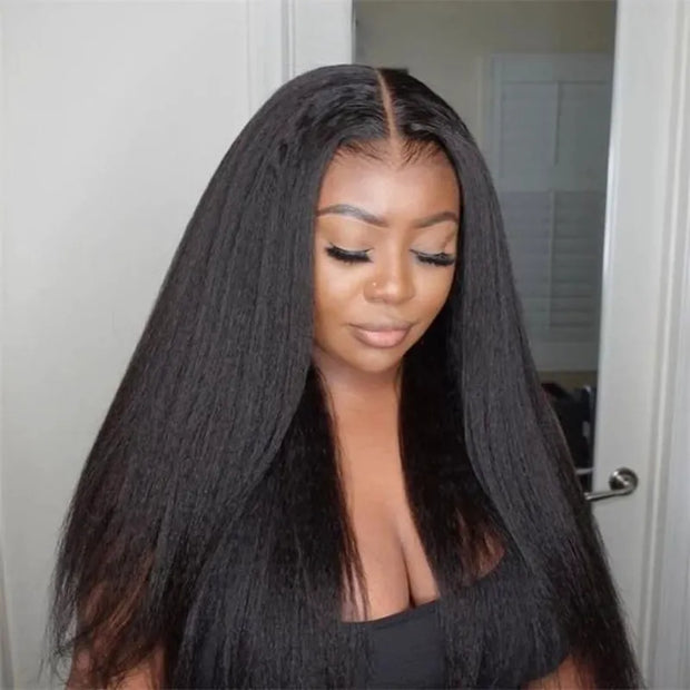 20" Water Wave / Deep Wave 4x4 Transparent Lace Closure Wig 100% Human Hair